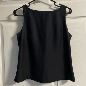 Ann Taylor Classic Black Tank Top 100% Silk